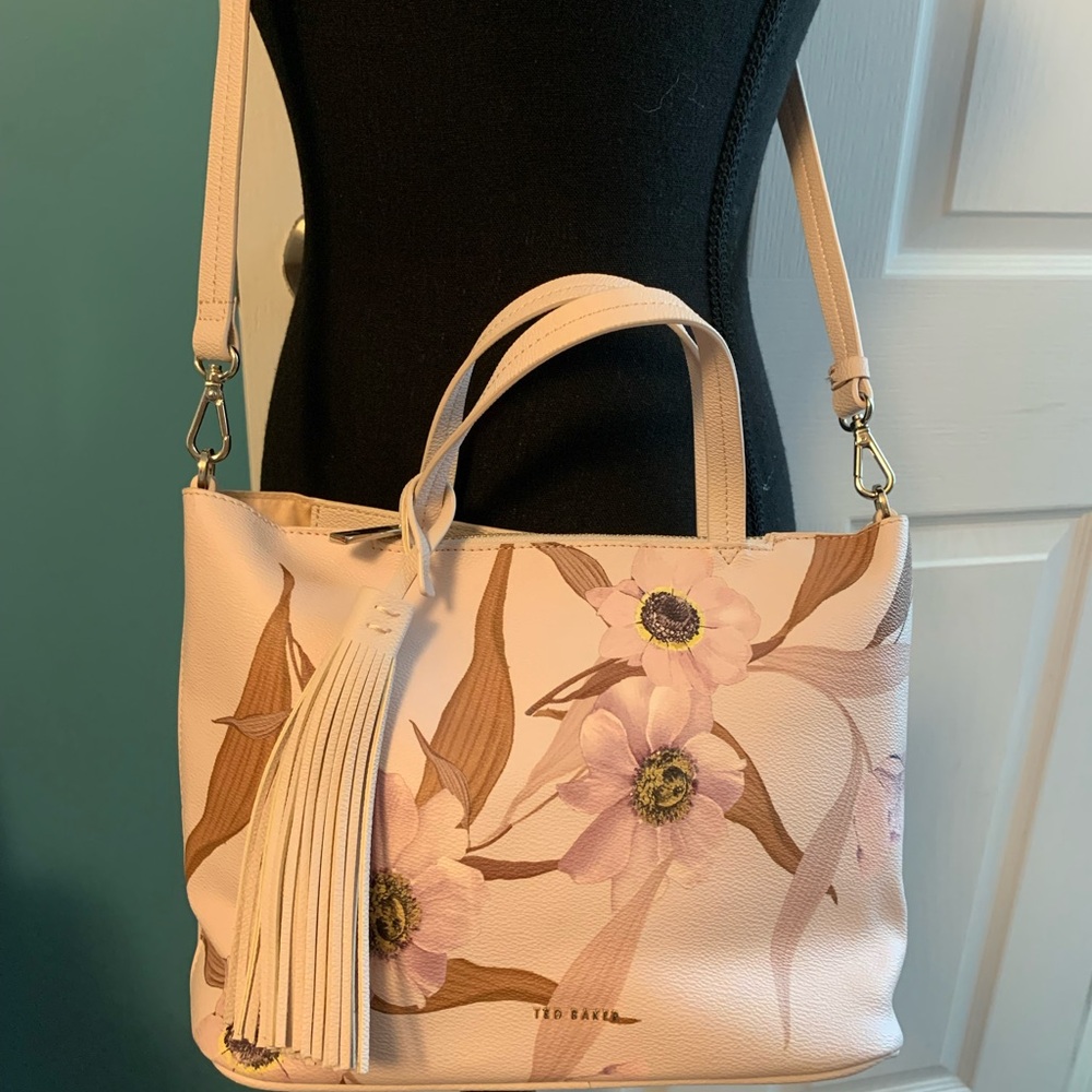 Ted Baker Vernaa Cream and Pink Floral Bag